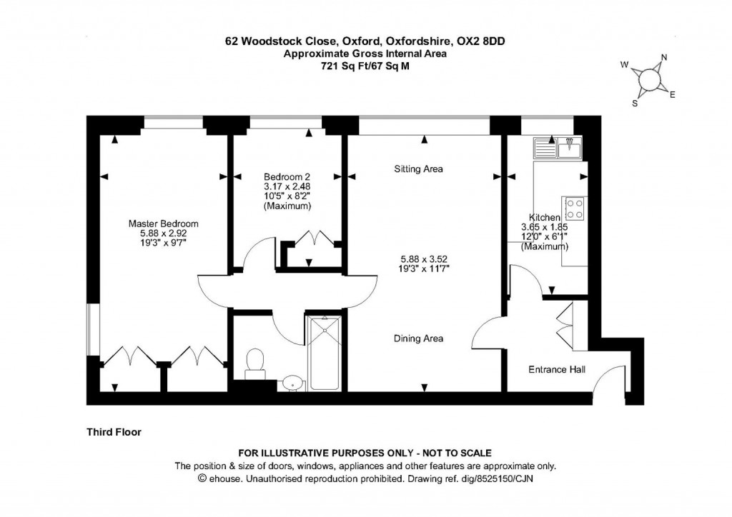 Floorplans For Woodstock Close, North Oxford
