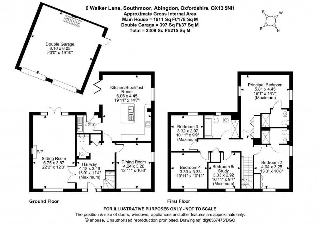 Floorplans For Southmoor, Oxfordshire