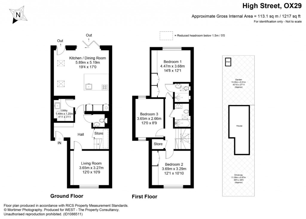 Floorplans For 61 High Street, Standlake, Witney