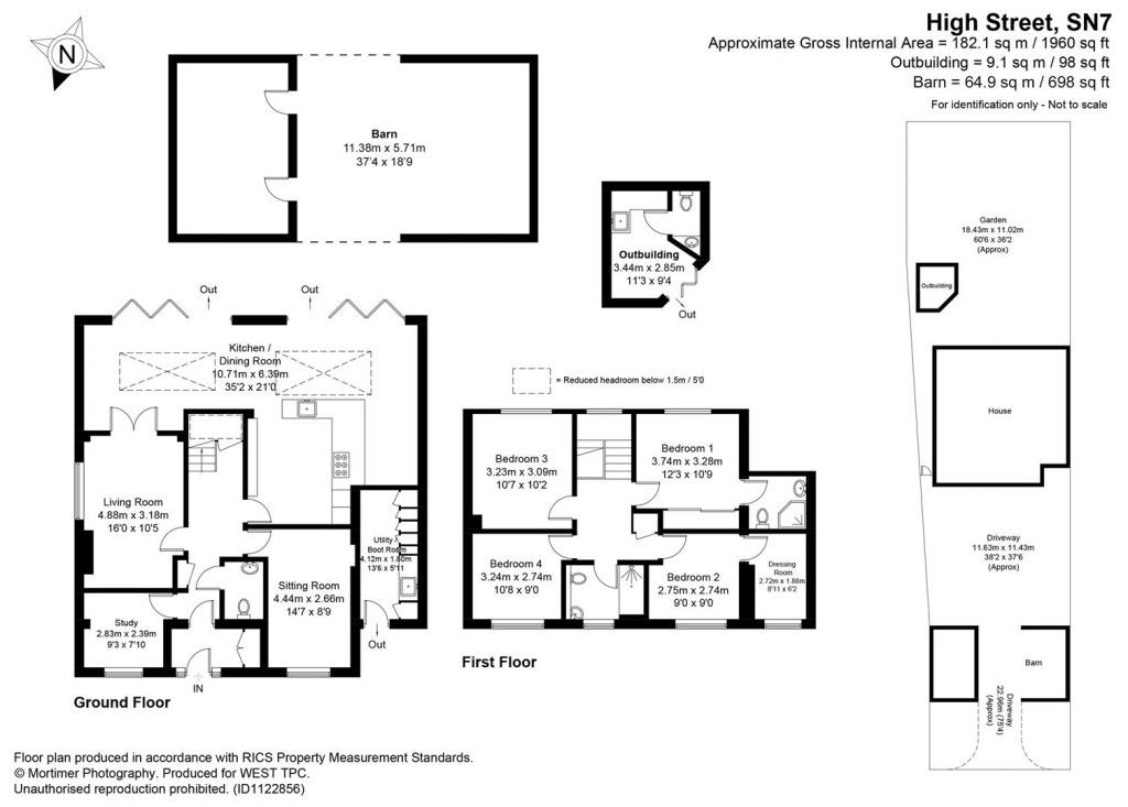 Floorplans For Hinton Waldrist, South Oxfordshire