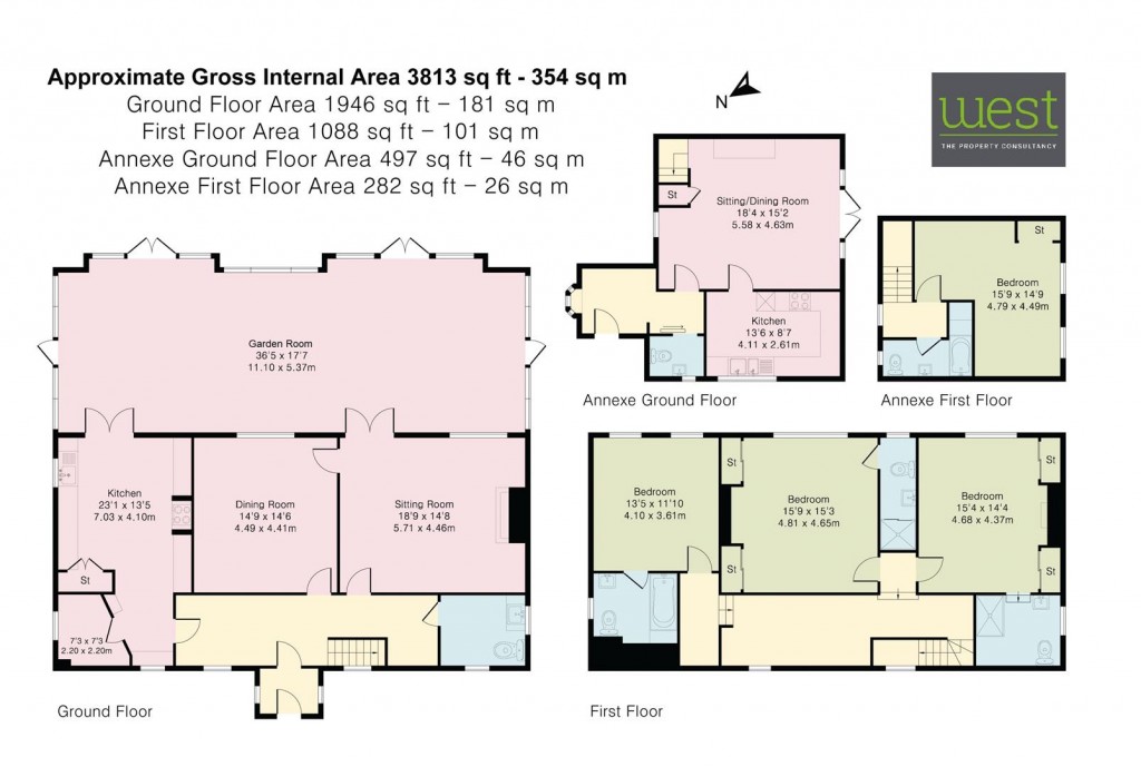 Floorplans For Fernham, Nr Faringdon