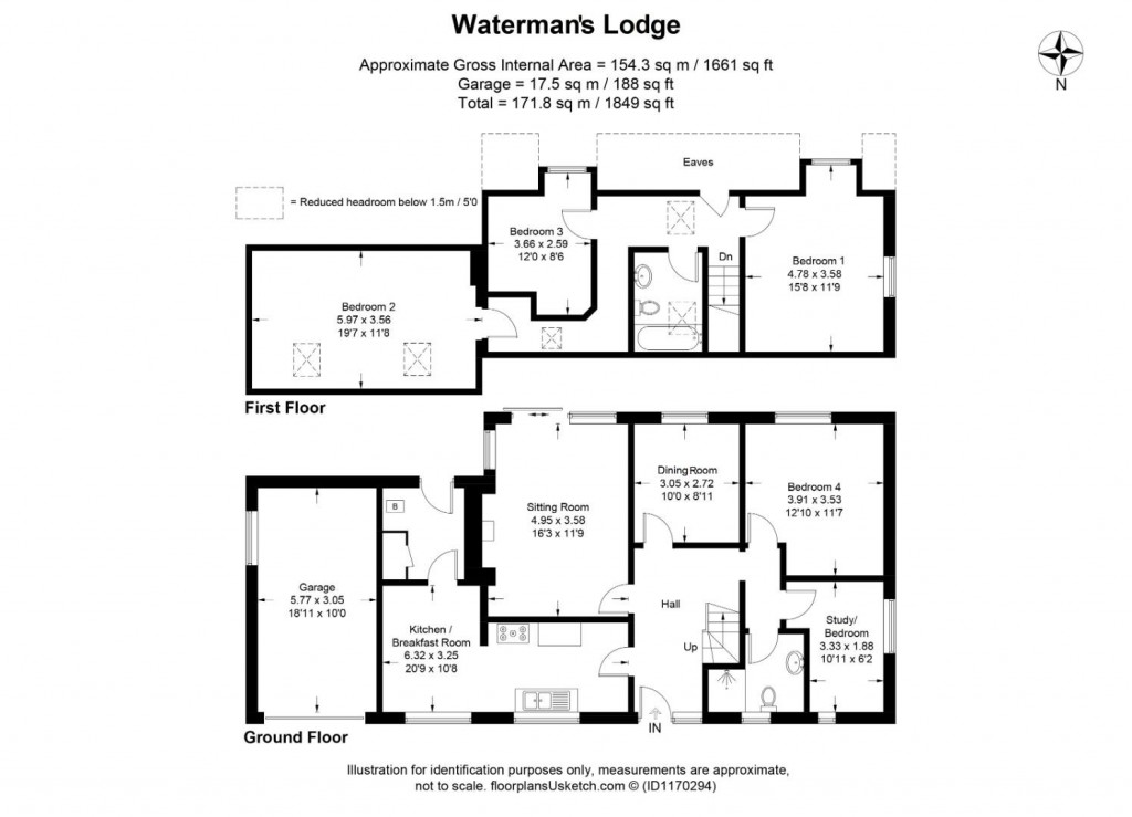 Floorplans For Longworth, Nr Abingdon